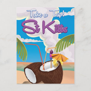 Postal Afiche de viaje para vacaciones en San Cristóbal