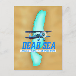 Postal Afiche de viaje por el mar Muerto