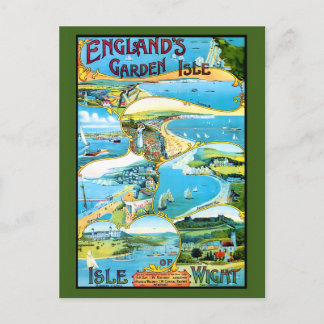 Postal Afiche de viaje por la Isla de Wight