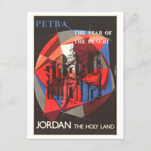 Postal Afiche de viaje "Tierra Santa" de Petra Jordan
