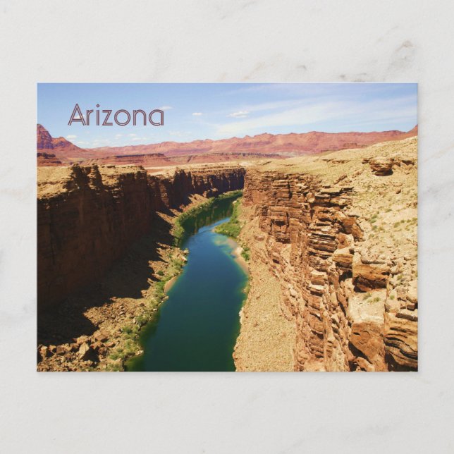 Postal Afiche de viajes de Arizona Fotografía paisajístic (Anverso)