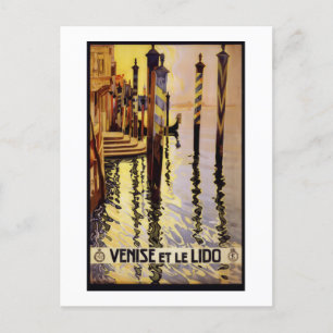 Postal Afiche de Viajes de Venecia