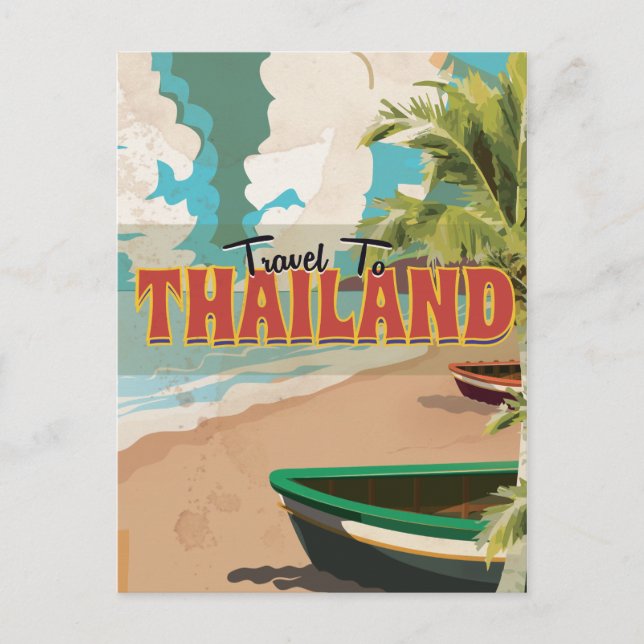 Postal Afiche de viajes del Boda de Tailandia (Anverso)