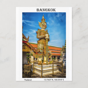 Postal Afiche de viajes: Estatua del Guardian en el Gran 