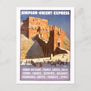 Postal Afiche de viajes Orient Express