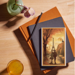 Postal Afiche de viajes, Romance en el personalizable de 