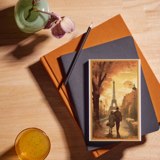 Postal Afiche de viajes, Romance en el personalizable de  (Subido por el creador)