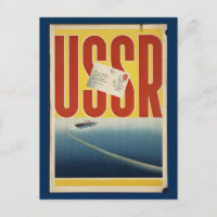 Afiche histórico de viajes de la vieja URSS