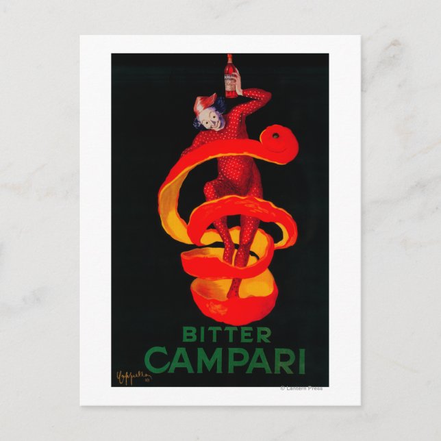Postal Afiche martirizado de CampariEurope (Anverso)