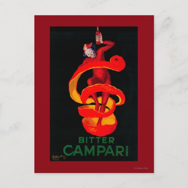Postal Afiche martirizado de CampariEurope (Anverso)
