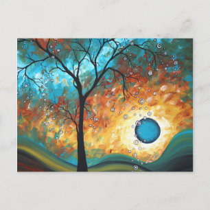 Postal Afiche original de pintura de Aqua Burn Art MADART