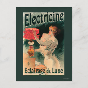 Postal Afiche promocional de electricidadFrancia