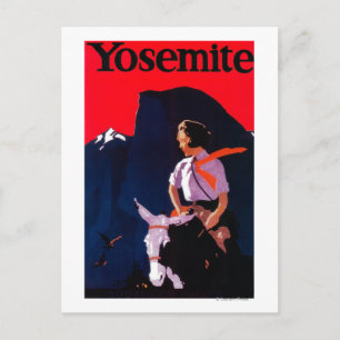 Postal Afiche Yosemite Vintage Yosemite, CA