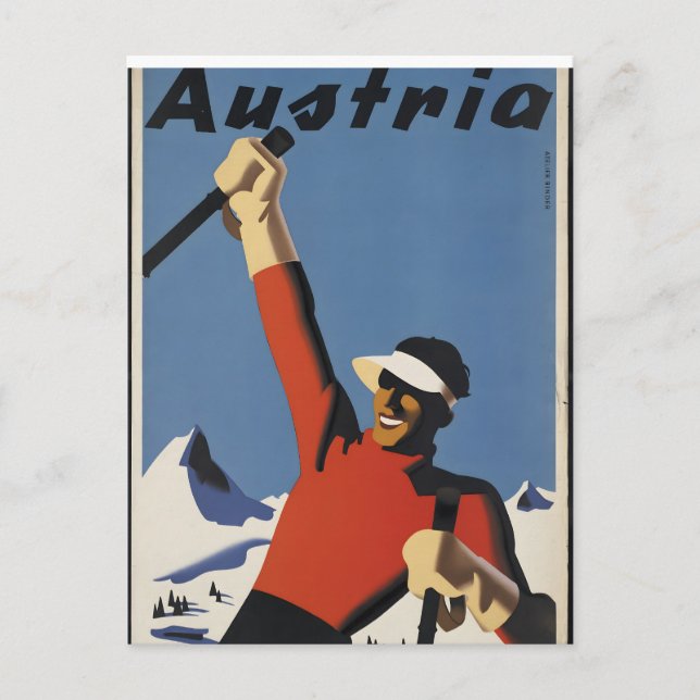 Postal Afiches antiguos de Austria (Anverso)