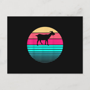 Postal Aficionado Divertido Retro Antiguo de Animales Gra