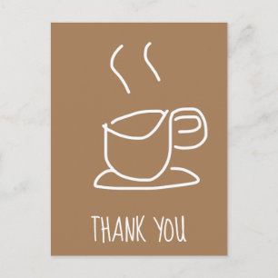Postal Aficionados del té Aficionados del café moderno gr