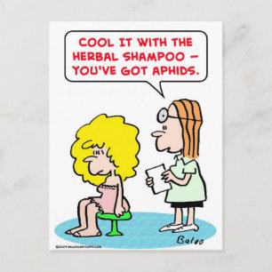 Postal áfidos de champú herbal