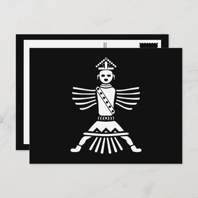 Postal afilado de zuni (Anverso / Reverso)