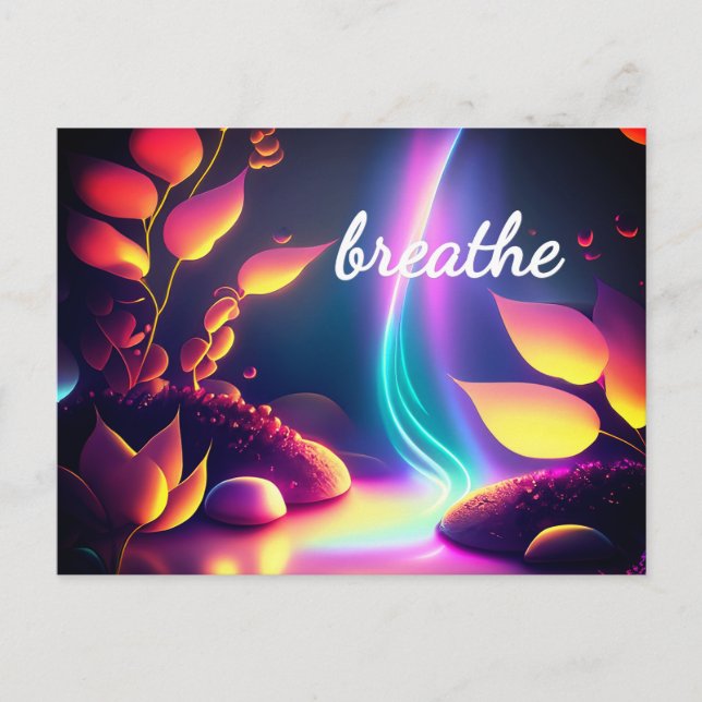 Postal Afimación de Abundancia de la Ley de Atracción de  (Anverso)