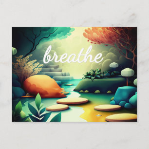 Postal Afimación de Abundancia de la Ley de Atracción del