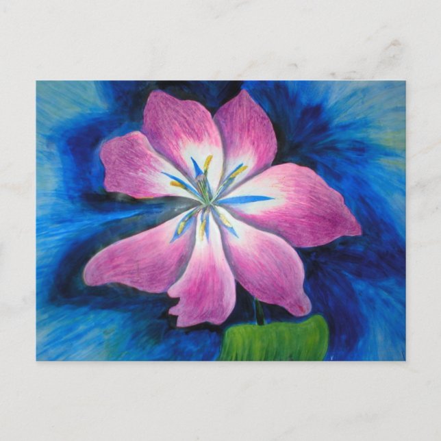 Postal afirmación de flor de perdón (Anverso)