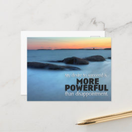 Postal Afirmación de motivación por "deseo de éxito"