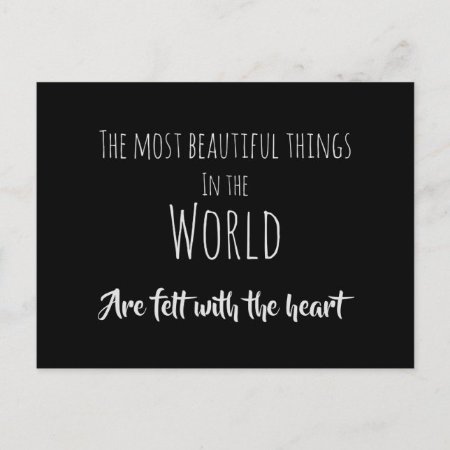 Postal Afirmaciones del corazón (Anverso)