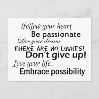 Postal Afirmaciones positivas