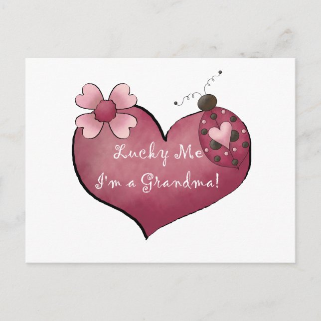 Postal Afortunadamente soy una abuela camisetas y regalos (Anverso)