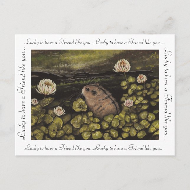 Postal Afortunado de tenerte como mi Amigo por BiHrLe (Anverso)