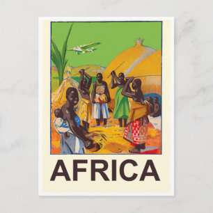 Postal África, aldea tradicional africana