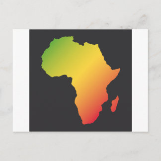 Postal África con fondo negro