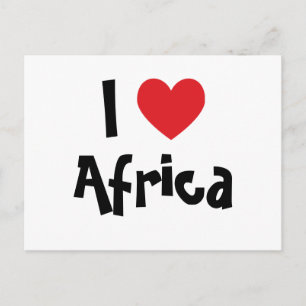 Postal África del corazón