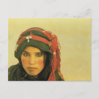 Postal África del Norte, Marruecos, joven chica musulmana