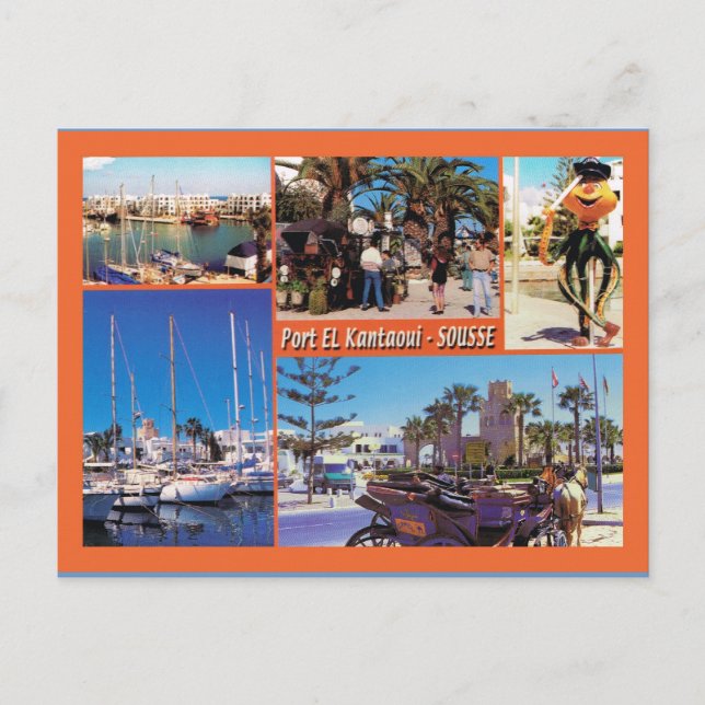 Postal África del Norte, Túnez Sousse (Anverso)