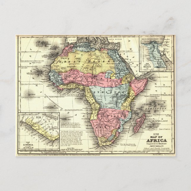 Postal África en 1867 (Anverso)