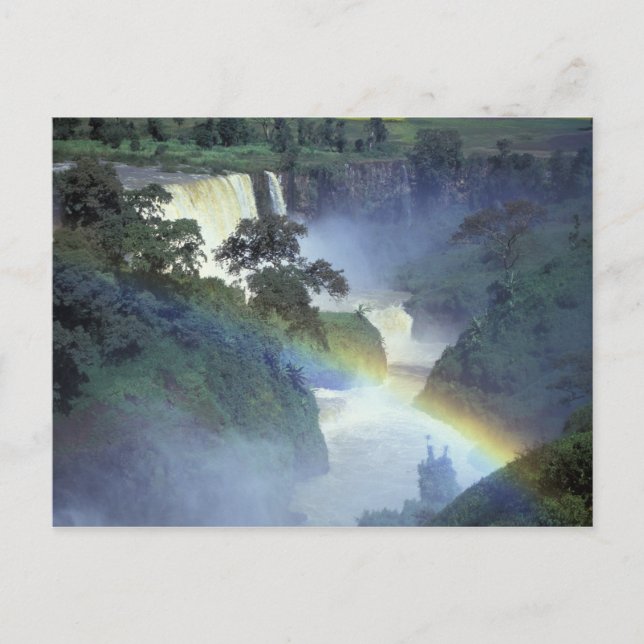 Postal África, Etiopía, Río Nilo Azul, Cataract. (Anverso)