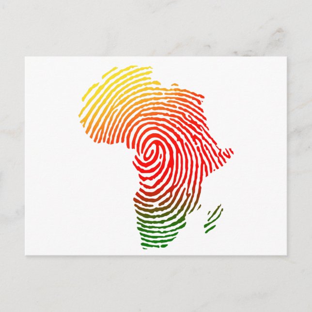 Postal Africa Finger Print, Black History, Equal Rights, (Anverso)