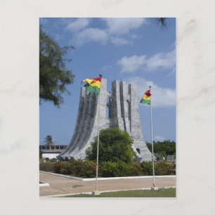 Postal África, Ghana, Accra. Mausoleo de Nkrumah, final 3