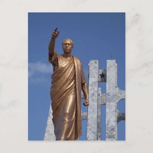 Postal África, Ghana, Accra. Mausoleo Nkrumah, final (Anverso)