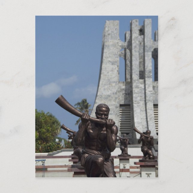 Postal África, Ghana, Acra. Mausoleo de Nkrumah, final 2 (Anverso)