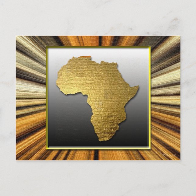 Postal África, la tierra del oro (Anverso)