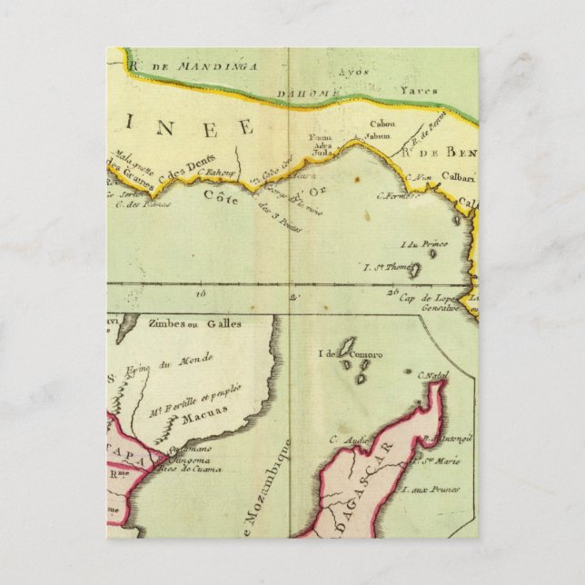 Postal África, Madagascar (Anverso)