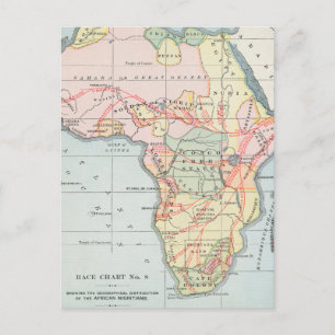 POSTAL ÁFRICA: MAPA, 1894