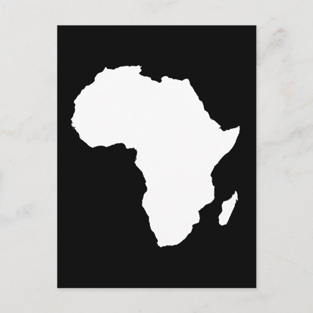 Postal África negra y audaz (Anverso)