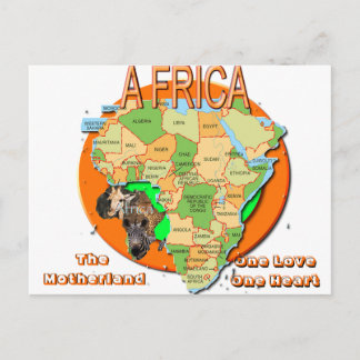Postal ÁFRICA NUEVA, áfrica, la patria, un amor...