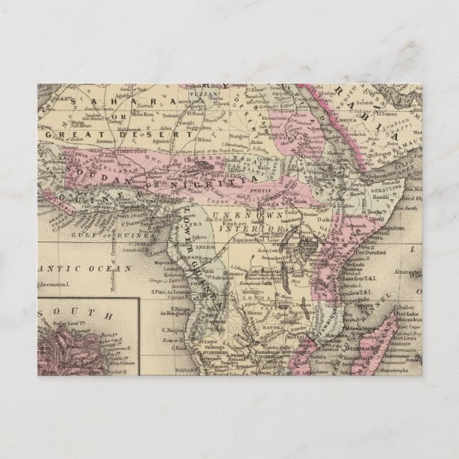 Postal África Santa Elena (Anverso)