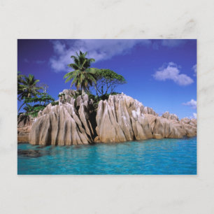 Postal África, Seychelles, Isla La Digue. Granito