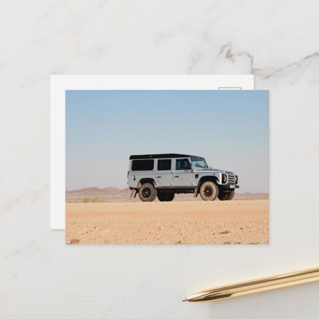 Postal África sobreaterrizando 4x4 en Namibia (Anverso/Reverso In Situ)