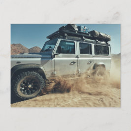 Postal África sobreponiéndose a 4x4 en viaje por carreter